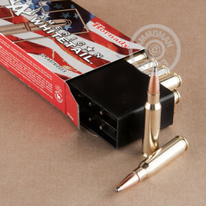 Image of the 308 WIN HORNADY AMERICAN WHITETAIL 165 GRAIN INTERLOCK SP (200 ROUNDS) available at AmmoMan.com.