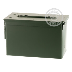 Photograph showing detail of 50 CAL BLACKHAWK MIL-SPEC AMMO CAN BRAND NEW GREEN M2A1 (1 CAN)