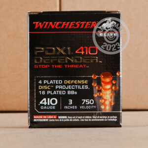 Photo detailing the 410 BORE WINCHESTER PDX1 DEFENDER 3" 4DD (10 ROUNDS) for sale at AmmoMan.com.