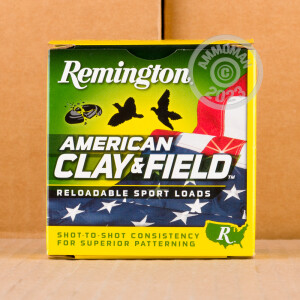 Photograph showing detail of 20 GAUGE REMINGTON AMERICAN CLAY & FIELD 2-3/4" 7/8 OZ. #8 SHOT (250 ROUNDS)