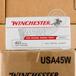 Image of 40 S&W WINCHESTER 165 GRAIN FMJ (600 ROUNDS)
