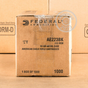 A photo of a box of Federal ammo in 223 Remington.