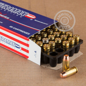 Image of .40 Smith & Wesson ammo by Ultramax that's ideal for training at the range.