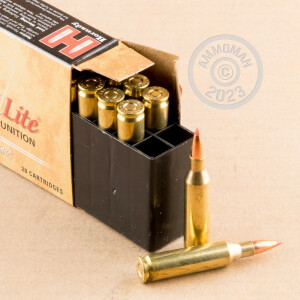 Photograph showing detail of 243 WINCHESTER HORNADY CUSTOM LITE 87 GRAIN SST (20 ROUNDS)