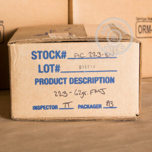 Image of 223 Remington ammo by Armscor that's ideal for training at the range.
