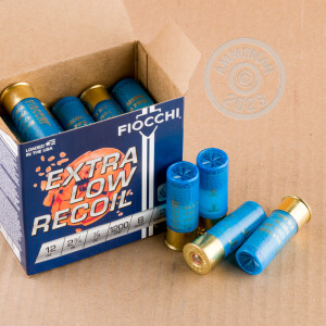 Image of 12 GAUGE FIOCCHI LOW RECOIL 2-3/4" #8 SHOT (25 ROUNDS)