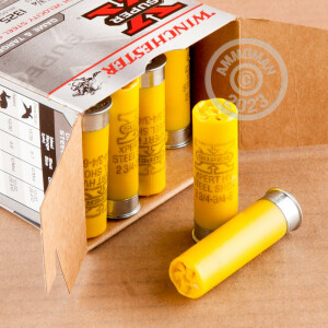 Photo detailing the 20 GAUGE WINCHESTER XPERT HIGH VELOCITY 2-3/4" 3/4 OZ. #6 STEEL (100 ROUNDS) for sale at AmmoMan.com.