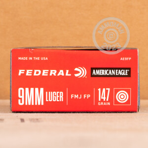 Image of 9MM FEDERAL 147 GRAIN FULL METAL JACKET (1000 ROUNDS)