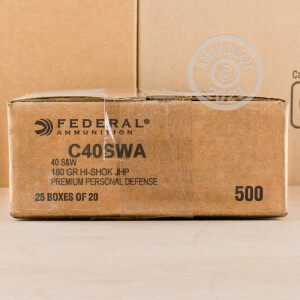 Image of 40 S&W FEDERAL PERSONAL DEFENSE 180 GRAIN JHP (500 ROUNDS)