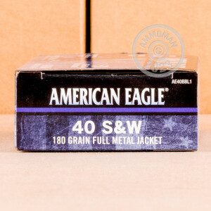Photograph showing detail of 40 S&W FEDERAL AMERICAN EAGLE C.O.P.S. 180 GRAIN FMJ (1000 ROUNDS)