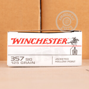 Image of 357 SIG WINCHESTER USA 125 GRAIN JHP (500 ROUNDS)