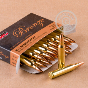 A photo of a box of PMC ammo in 223 Remington.