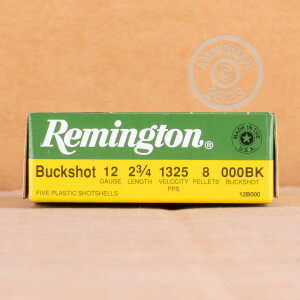 Image of the 12 GAUGE REMINGTON EXPRESS 2-3/4" 000 BUCK (5 SHELLS) available at AmmoMan.com.