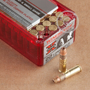 Image of the 22 LR WINCHESTER SUPER-X 40 GRAIN COPPER PLATED HP (100 ROUNDS) available at AmmoMan.com.