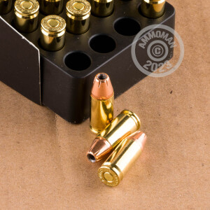 Image of 9mm Luger ammo by Ammo Incorporated that's ideal for home protection.