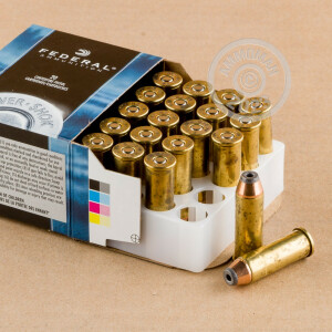 Image of the 44 MAGNUM FEDERAL POWER-SHOK 180 GRAIN SEMI-JACKETED HOLLOW POINT (20 ROUNDS) available at AmmoMan.com.