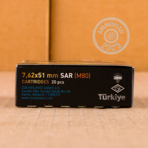 Image of 308 / 7.62x51 ammo by ZSR Ammunition that's ideal for training at the range.