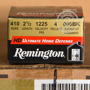 Image of the 410 GAUGE REMINGTON ULTIMATE DEFENSE 2-1/2" 000 BUCKSHOT (15 ROUNDS) available at AmmoMan.com.