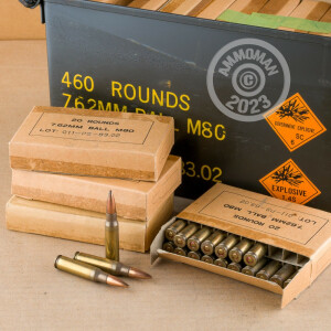 Photo detailing the 7.62x51 PMC AMMO CAN 146 GRAIN FMJ (460 ROUNDS) for sale at AmmoMan.com.