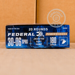 Image of .30-06 SPRINGFIELD FEDERAL POWER-SHOK 180 GRAIN SP (20 ROUNDS)