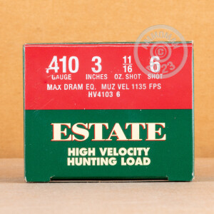  ammo made by Estate Cartridge with a 3