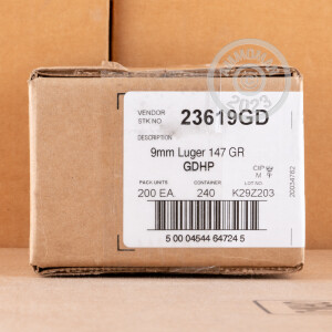 Image of the 9MM SPEER GOLD DOT 147 GRAIN JHP (200 ROUNDS) available at AmmoMan.com.