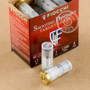 Image of 12 GAUGE FIOCCHI TRAP AND SPORTING 2-3/4" #8 SHOT (250 SHELLS)