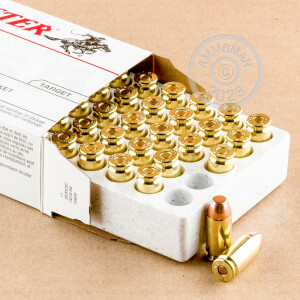 Image of the .40 S&W WINCHESTER USA 180 GRAIN FULL METAL JACKET (50 ROUNDS) available at AmmoMan.com.