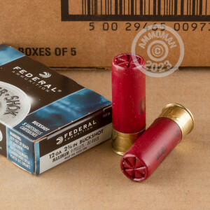 Image of the 12 GAUGE FEDERAL PREMIUM POWER-SHOK 2-3/4" 00 BUCK (5 ROUNDS) available at AmmoMan.com.