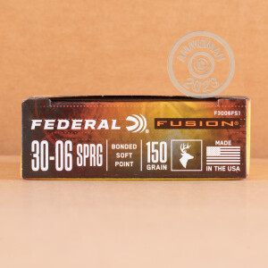 Image of the .30-06 SPRINGFIELD FEDERAL FUSION 150 GRAIN SP (20 ROUNDS) available at AmmoMan.com.