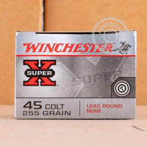 Image of the 45 COLT WINCHESTER SUPER-X 255 GRAIN LRN (20 ROUNDS) available at AmmoMan.com.