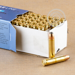 A photograph detailing the .30 Carbine ammo with soft point bullets made by Prvi Partizan.