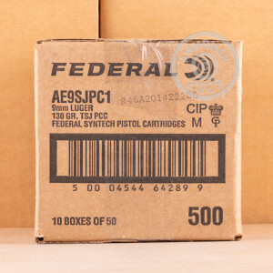 Image of 9MM FEDERAL SYNTECH PCC 130 GRAIN TOTAL SYNTECH JACKET (500 ROUNDS)