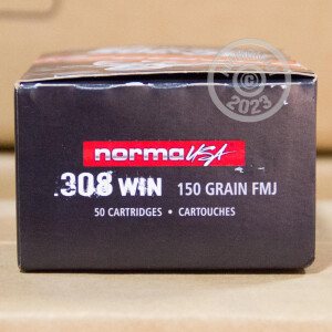 Image of Norma 308 / 7.62x51 rifle ammunition.