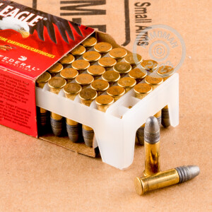 Image of the .22 LR FEDERAL AMERICAN EAGLE 40 GRAIN LEAD ROUND NOSE (5000 ROUNDS) available at AmmoMan.com.