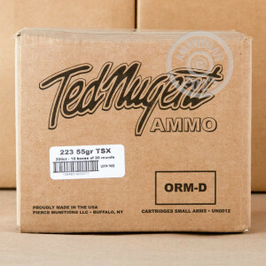 An image of 223 Remington ammo made by Ted Nugent Ammo at AmmoMan.com.
