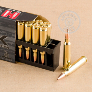 An image of 223 Remington ammo made by Hornady at AmmoMan.com.