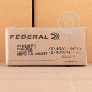 Photo detailing the 9MM FEDERAL PUNCH 124 GRAIN JHP (20 ROUNDS) for sale at AmmoMan.com.