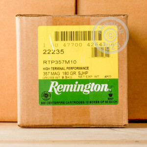 Image of the 357 MAGNUM REMINGTON HTP 180 GRAIN SJHP (500 ROUNDS) available at AmmoMan.com.
