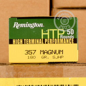 Image of the 357 MAGNUM REMINGTON HTP 180 GRAIN SJHP (500 ROUNDS) available at AmmoMan.com.