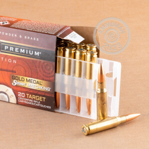 Photo detailing the 308 WIN FEDERAL GOLD MEDAL 175 GRAIN SIERRA MATCH KING HP-BT (20 ROUNDS) for sale at AmmoMan.com.