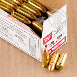 Photo detailing the 9MM LUGER WINCHESTER VALUE PACK 115 GRAIN FMJ (100 ROUNDS) for sale at AmmoMan.com.