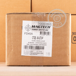 Image of the 45 ACP +P MAGTECH FIRST DEFENSE 165 GRAIN SCHP (20 ROUNDS) available at AmmoMan.com.