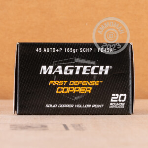 Image of 45 ACP +P MAGTECH FIRST DEFENSE 165 GRAIN SCHP (20 ROUNDS)