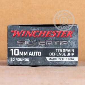 Image of the 10MM WINCHESTER SILVERTIP 175 GRAIN JHP (200 ROUNDS) available at AmmoMan.com.