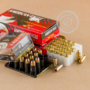 Photograph showing detail of 380 AUTO - 95GR FMJ & 99GR HST Combo Pack - Federal - 120 Rounds