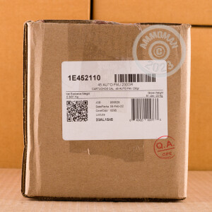 Image of the 45 ACP AGUILA 230 GRAIN FMJ (1000 ROUNDS) available at AmmoMan.com.