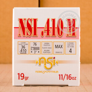 Great ammo for upland bird hunting, these NobelSport rounds are for sale now at AmmoMan.com.