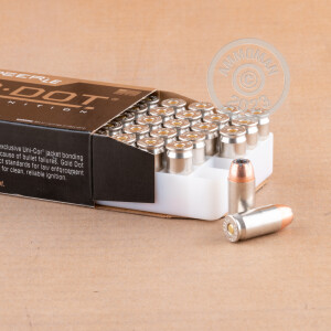 Image of .45 Automatic ammo by Speer that's ideal for home protection.