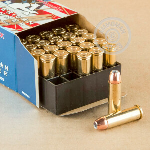 Photo detailing the 38 SPECIAL HORNADY AMERICAN GUNNER 125 GRAIN JHP (25 ROUNDS) for sale at AmmoMan.com.